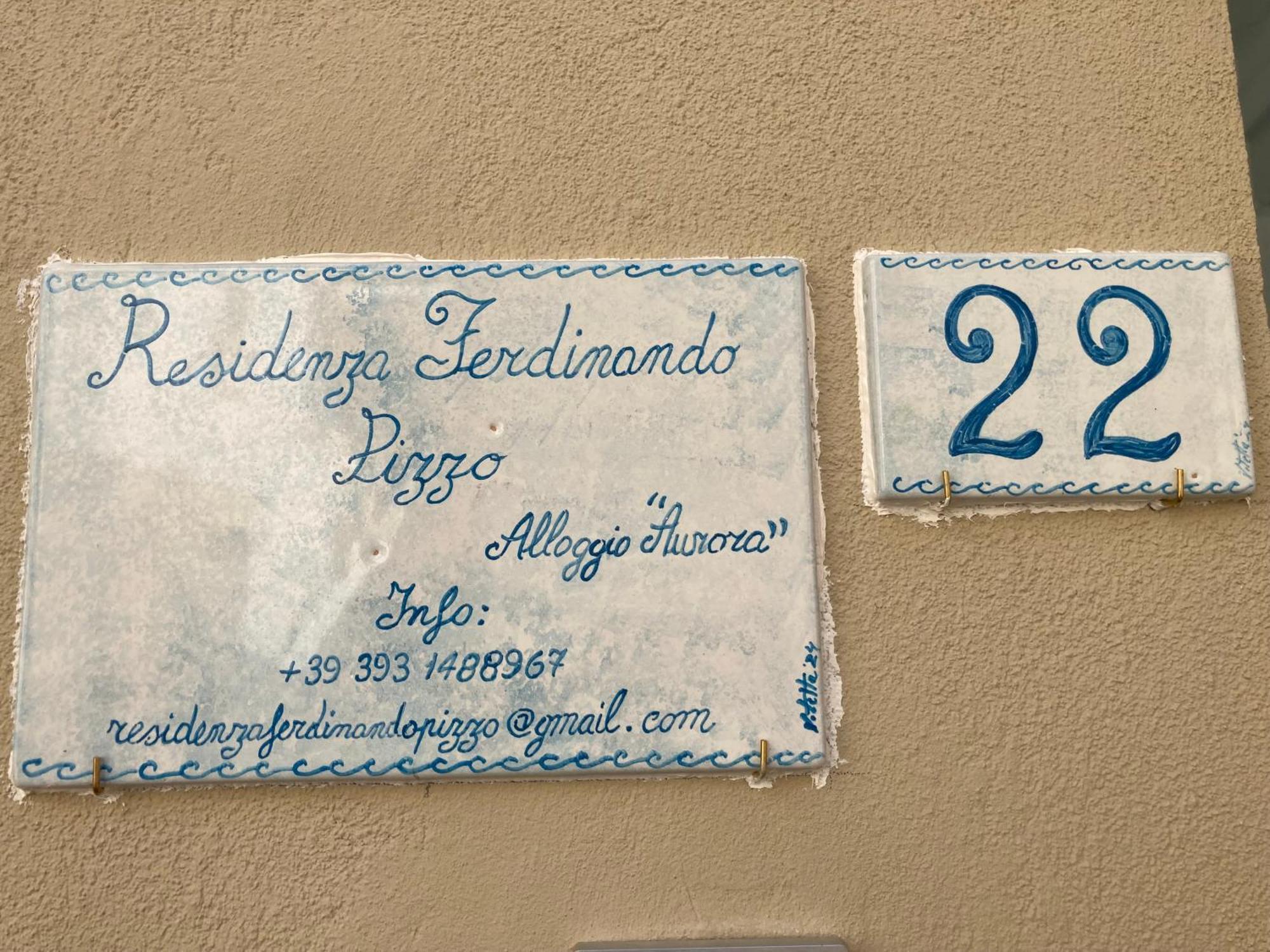 דירות פיצו Residenza Ferdinando - 40M Dal Mare מראה חיצוני תמונה